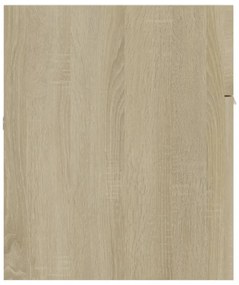 sonoma tölgy színű szerelt fa mosdószekrény 100 x 38,5 x 46 cm