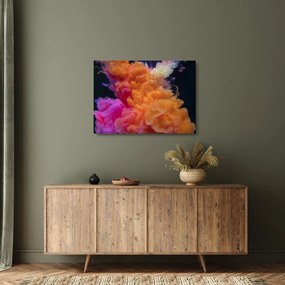 Absztrakciós kép (üvegen) (70x50 cm)