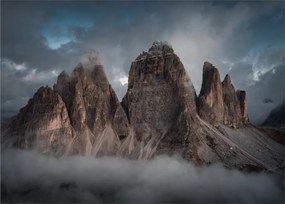 Kép - Három fogak, olasz Dolomitok (70x50 cm)
