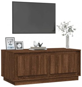 barna tölgyszínű szerelt fa dohányzóasztal 102x50x44 cm