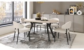 Étkezőasztal ARTUR bézs/fekete