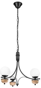 Brilagi - LED Csillár láncon COTTAGE 3xG9/40W/230V bükkfa/fehér