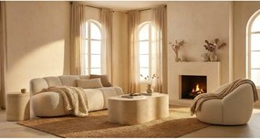 Fehér buklé kanapé 145 cm Ball – Mauro Ferretti