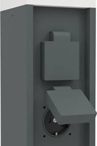 Eglo 901032 - PARK kültéri lámpa, 2 aljzattal, 1xE27/25W/230V, IP54, antracit