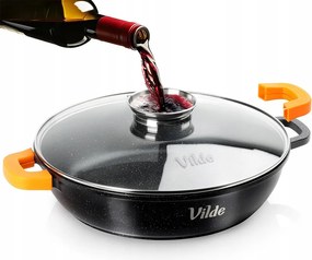 Gránit serpenyő pároláshoz 32 cm fedővel 4,7L