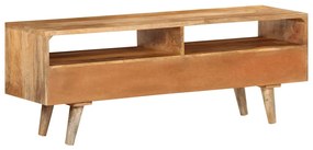 tömör mangófa TV-szekrény 110x30x41 cm