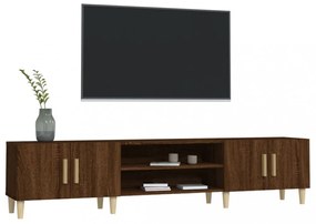 barna tölgy színű szerelt fa TV-szekrény 180x31,5x40 cm