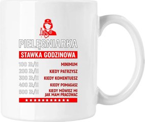 Bögre Ápolónő orvosi vicc fehér 330ml