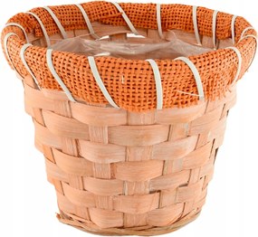 Fonott virágtartó fedél Narancssárga 14/17 cm Vipolimex