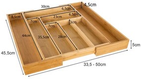 Bamboo drawer insert/organizer Ruhhy 19189