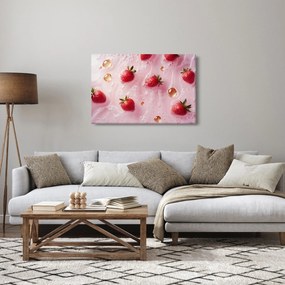 Kép - Eprek buborékokban (90x60 cm)