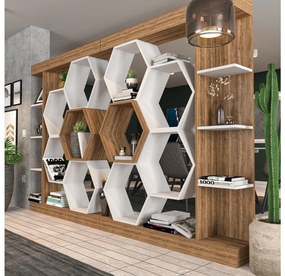 Regál Salix (fehér + dió) . 1102598