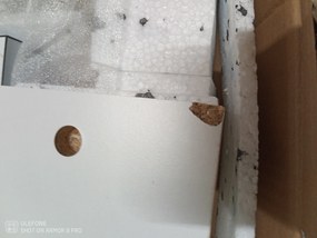 AKCIÓ Fehér szekrény mosdó alá MASON BL13, fekete magasfényű HG II. osztály