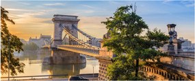 Kép - Híd a folyón, Budapest, Magyarország (120x50 cm)