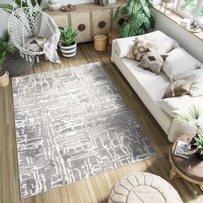 ARIA Dizájnos szőnyeg egyszerű absztrakt mintával Szélesség: 140 cm | Hossz: 200 cm