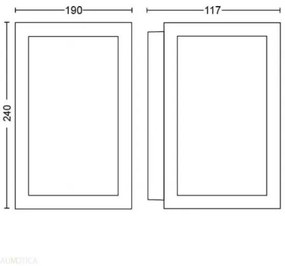 Philips 17430/30/P7 - Hue IMPRESS RGBW LED kültéri lámpa 2x8W IP44