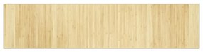 négyszögletű világos természetes bambusz szőnyeg 70 x 300 cm