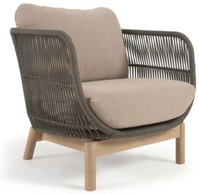 Catalina khaki kerti fotel - Kave Home