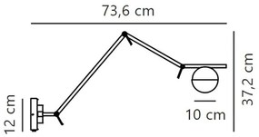 Nordlux - Fali lámpa CONTINA 1xG9/5W/230V réz