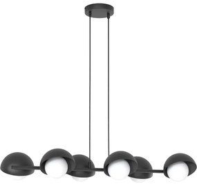 Kábelcsillár BOOM 6xG9/8W/230V fekete