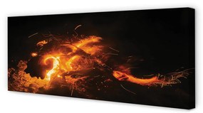 Canvas képek tűz sárkány 125x50 cm