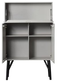 Világosszürke mangófa bortartó szekrény 90x146x46 cm Carved – WOOOD