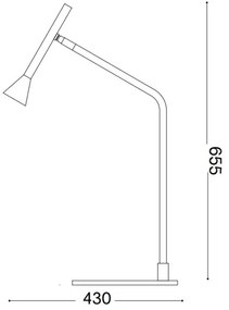 Ideal Lux - LED Dimmelhető asztali lámpa DIESIS LED/6,5W/230V CRI 90 arany