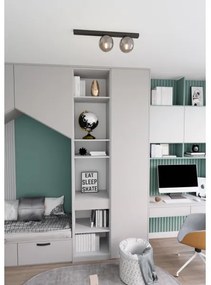 Mennyezeti lámpa FIT 2xE14/10W/230V fekete/szürke