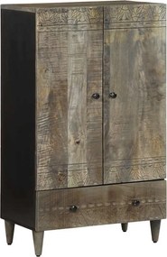 vidaXL tömör mangófa magasszekrény 60x33x100 cm