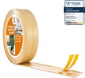 Öntapadós szegélyléc krémszínű Pvc 25x25mm 5m