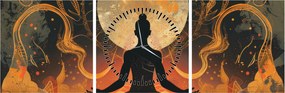 Kép - Meditáció (órával) (90x30 cm)