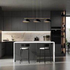 SOLAR 3xE27/60W/230V arany függeszték kábellel