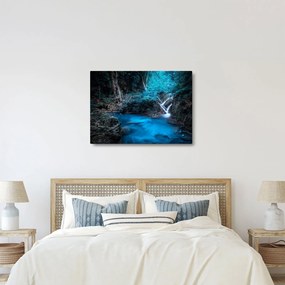 Kép - Varázslatos éjszaka egy trópusi erdőben (70x50 cm)