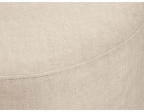 Debbie bézs bársony puff, ø 68 cm - Mazzini Sofas