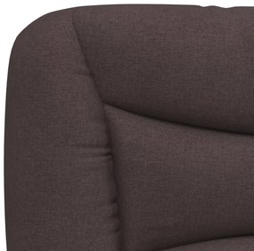 sötétbarna szövet fejtámla párna 90 cm