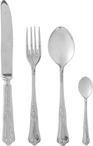 Ezüstszínű rozsdamentes acél evőeszköz készlet 16 db-os Tilly – Bloomingville