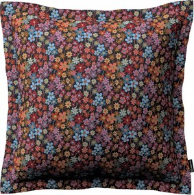 Párnahuzat 45x45 színes virágok fekete alapon