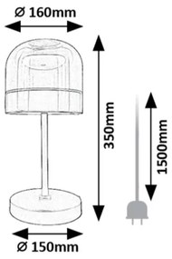 Rabalux 74037 - LED Dimmelhető asztali lámpa XELIRA LED/13W/230V 3000/4000/6000K