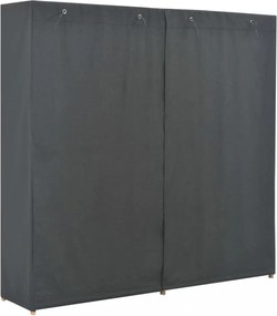 szürke szövet ruhásszekrény 173 x 40 x 170 cm