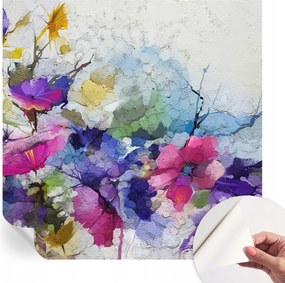 Öntapadós tapéta Falfestmény Prémium Absztrakt virágok 250x250 cm