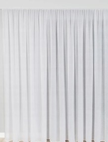 Kész Függöny Fátyol Fehér, Ólommal 900X210 Vasalás Nélkül