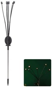 LED napelemes hangulatvilágítás rozsdamentes acélból, szentjánosbogarak RGB-vel