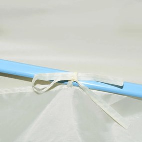 krémszínű összecsukható felugró rendezvénysátor 3 x 9 m