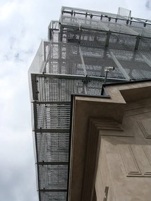 Acél padlórács 40 x 100 x 3 cm, ezüst