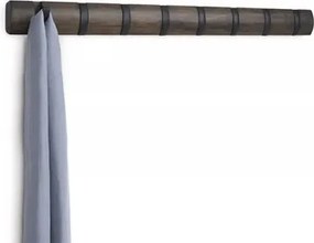 Fali akasztó barna, fekete előszobába ruhákhoz, kabátokhoz Flip 8