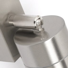 Kültéri fali lámpa acél IP44 forgatható és dönthető - Solo