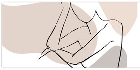 Kép - Női test vonal művészet N⁰1 (120x50 cm)