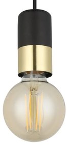 Eglo 31075 - Csillár zsinóron CALARI 1xE27/40W/230V fekete/arany