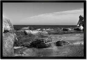 Poszterek keretben 60x40 Tengerpart sziklák