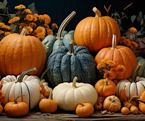 Poszter 60x50cm Őszi termések